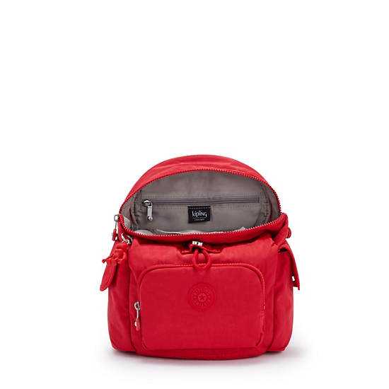 Kipling City Pack Mini Ryggsekk Rød | NO 1728SG